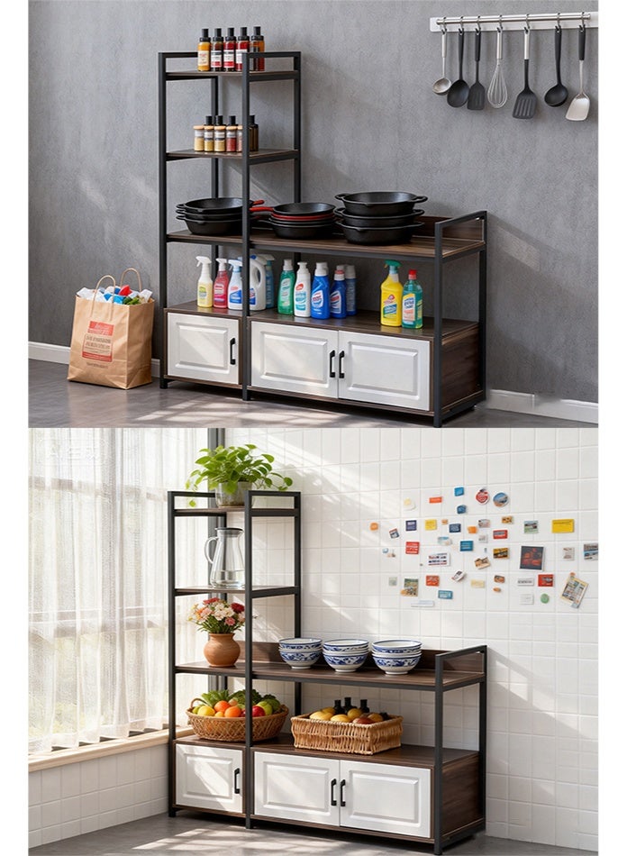 OASIS DESERT Multi-Level Drawer-Style Storage Rack, Multi-Level Storage Cabinet For Kitchen Supplies, Home Living Room Storage Rack, Bedroom Clutter Organizer, Floor-Standing Type - Image 5